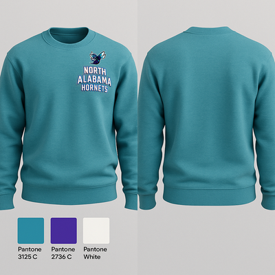North Alabama Hornets 57686673 Crew Neck Sweatshirt - 1