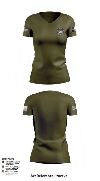 Womens Short Sleeve Vneck Shirt, , National Guard, Teamtime, Team time, sublimation, custom sports apparel, team uniforms, spirit wear, spiritwear, sports uniforms, custom shirts, team store, custom team store, fundraiser sports, apparel fundraiser
