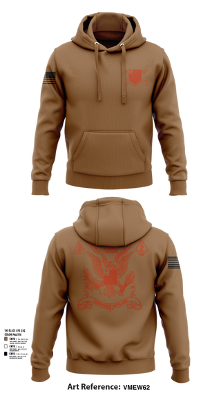 Hoodie, 2nd Battalion 222nd Field Artillery, , Teamtime, Team time, sublimation, custom sports apparel, team uniforms, spirit wear, spiritwear, sports uniforms, custom shirts, team store, custom team store, fundraiser sports, apparel fundraiser