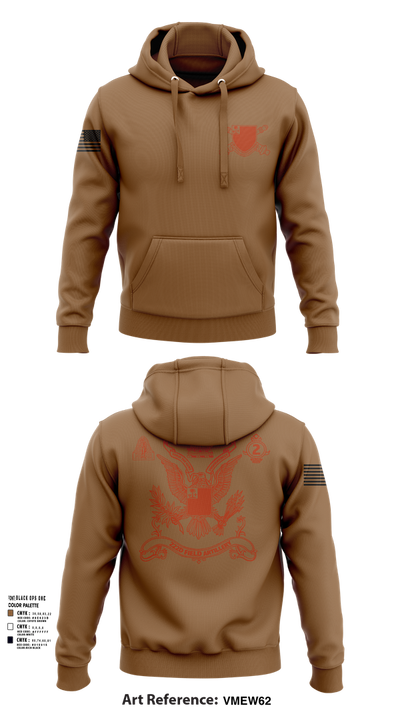 2nd Battalion 222nd Field Artillery 79682132 Hoodie - 101