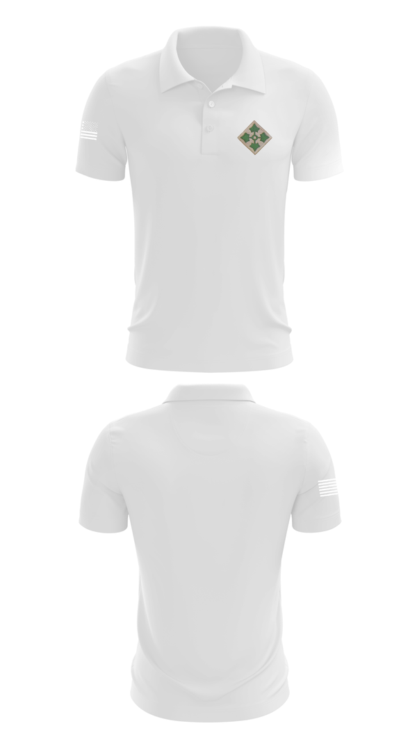 Short Sleeve Performance Polo, 4th infantry Division, Army, Teamtime, Team time, sublimation, custom sports apparel, team uniforms, spirit wear, spiritwear, sports uniforms, custom shirts, team store, custom team store, fundraiser sports, apparel fundraiser