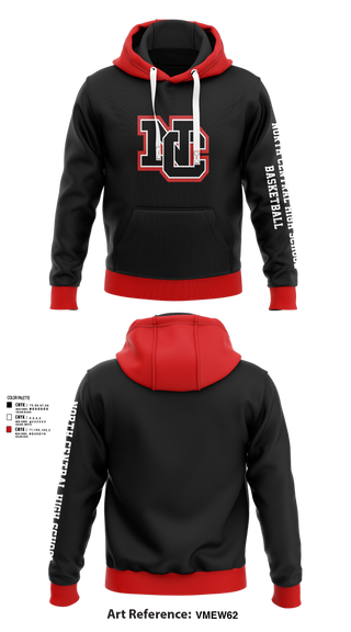 Hoodie, North Central High School Basketball, Men's Basketball, Teamtime, Team time, sublimation, custom sports apparel, team uniforms, spirit wear, spiritwear, sports uniforms, custom shirts, team store, custom team store, fundraiser sports, apparel fundraiser