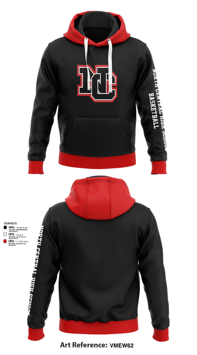 North Central High School Basketball 21747682 Hoodie - 41
