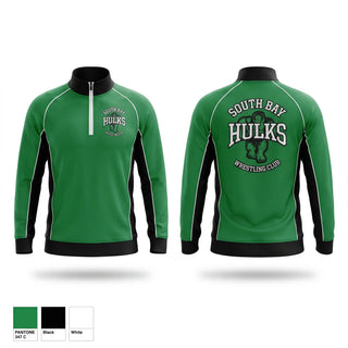 Quarter Zip Jacket, South bay Hulks, Wrestling, Teamtime, Team time, sublimation, custom sports apparel, team uniforms, spirit wear, spiritwear, sports uniforms, custom shirts, team store, custom team store, fundraiser sports, apparel fundraiser