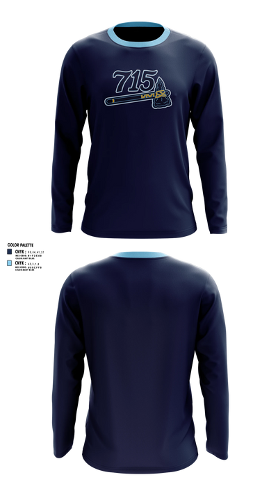 715 Hammers Long Sleeve Performance Shirt 4