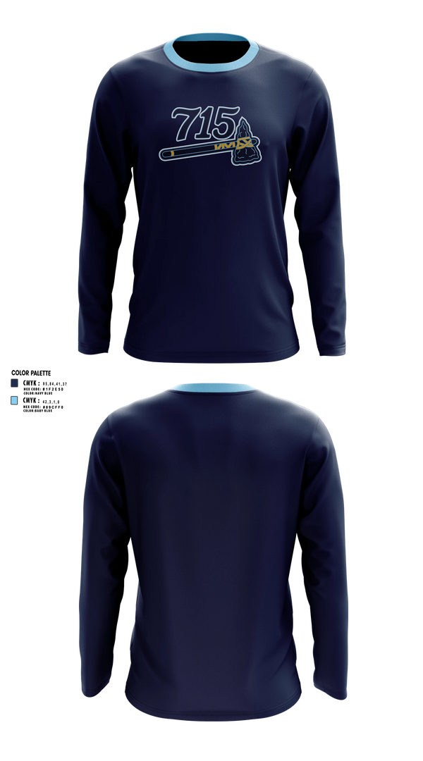 Long Sleeve Performance Shirt, 715 Hammers, Baseball, Teamtime, Team time, sublimation, custom sports apparel, team uniforms, spirit wear, spiritwear, sports uniforms, custom shirts, team store, custom team store, fundraiser sports, apparel fundraiser