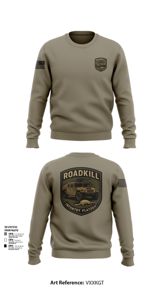 Crew Neck Sweatshirt, ROADKILL, , Teamtime, Team time, sublimation, custom sports apparel, team uniforms, spirit wear, spiritwear, sports uniforms, custom shirts, team store, custom team store, fundraiser sports, apparel fundraiser