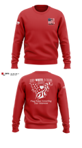 Flagpoles Honoring Our Veterans Crew Neck Sweatshirt - 11