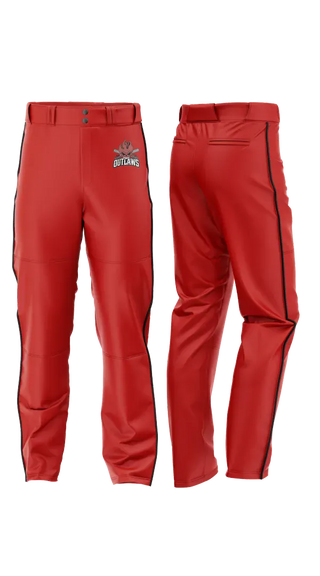 Baseball Pants, DownEast Outlaws, Baseball, Teamtime, Team time, sublimation, custom sports apparel, team uniforms, spirit wear, spiritwear, sports uniforms, custom shirts, team store, custom team store, fundraiser sports, apparel fundraiser