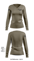 A CO, MRBN-FT BELVOIR 20432898 Women's Long Sleeve V-neck Shirt - 101