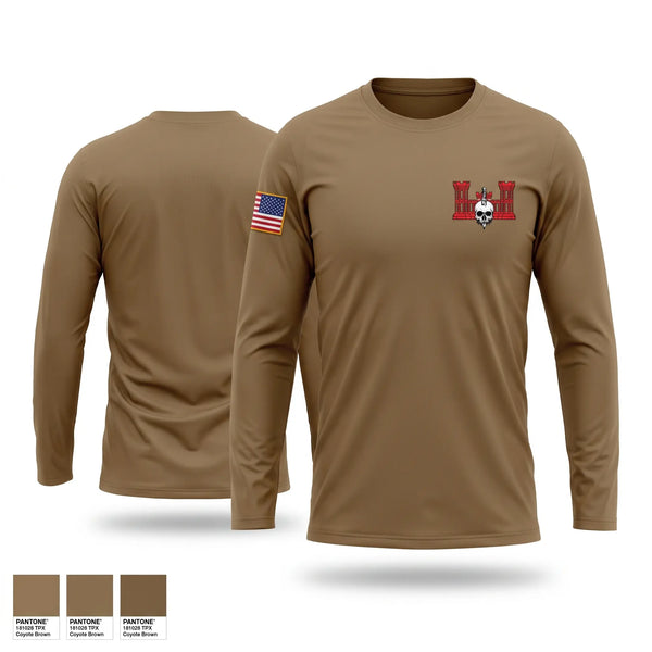 Long Sleeve Performance Shirt, Forward support company 107 engineer battalion, National Guard, Teamtime, Team time, sublimation, custom sports apparel, team uniforms, spirit wear, spiritwear, sports uniforms, custom shirts, team store, custom team store, fundraiser sports, apparel fundraiser