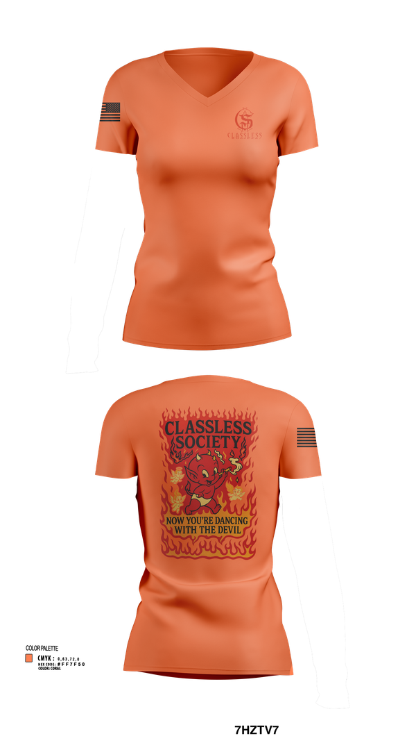 Womens Short Sleeve Vneck Shirt, Classless Society, , Teamtime, Team time, sublimation, custom sports apparel, team uniforms, spirit wear, spiritwear, sports uniforms, custom shirts, team store, custom team store, fundraiser sports, apparel fundraiser