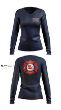 Marathon Fire Rescue Women's Long Sleeve V-neck Shirt - 15