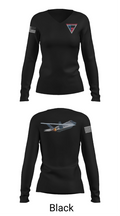 NAS JRB FORT WORTH 78488583 Women's Long Sleeve V-neck Shirt - 35