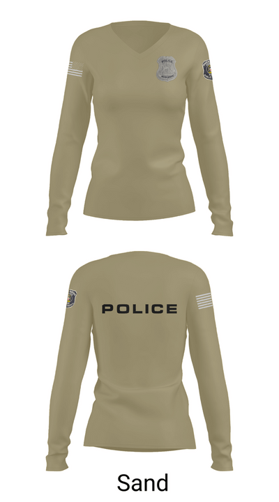 RRPD 85148430 Women's Long Sleeve V-neck Shirt - 92