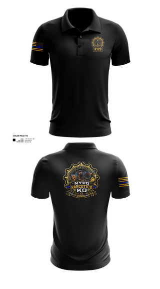 Short Sleeve Performance Polo, NYPD NARCOTICS K9, Police, Teamtime, Team time, sublimation, custom sports apparel, team uniforms, spirit wear, spiritwear, sports uniforms, custom shirts, team store, custom team store, fundraiser sports, apparel fundraiser