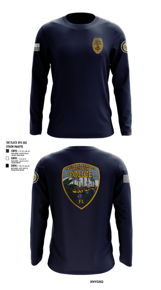 Long Sleeve Performance Shirt, New Smyrna Beach PD, Police, Teamtime, Team time, sublimation, custom sports apparel, team uniforms, spirit wear, spiritwear, sports uniforms, custom shirts, team store, custom team store, fundraiser sports, apparel fundraiser