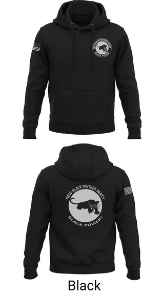 Hoodie, New Black Panther Party, Army, Teamtime, Team time, sublimation, custom sports apparel, team uniforms, spirit wear, spiritwear, sports uniforms, custom shirts, team store, custom team store, fundraiser sports, apparel fundraiser