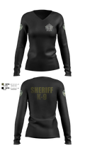 Washington County SO Maine K9 Unit Women's Long Sleeve V-neck Shirt - 16