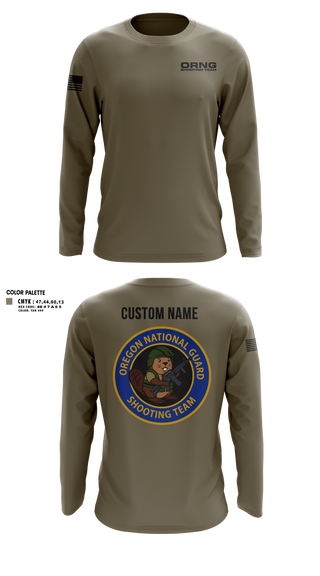 Long Sleeve Performance Shirt, Oregon national guard shooting team, Army, Teamtime, Team time, sublimation, custom sports apparel, team uniforms, spirit wear, spiritwear, sports uniforms, custom shirts, team store, custom team store, fundraiser sports, apparel fundraiser