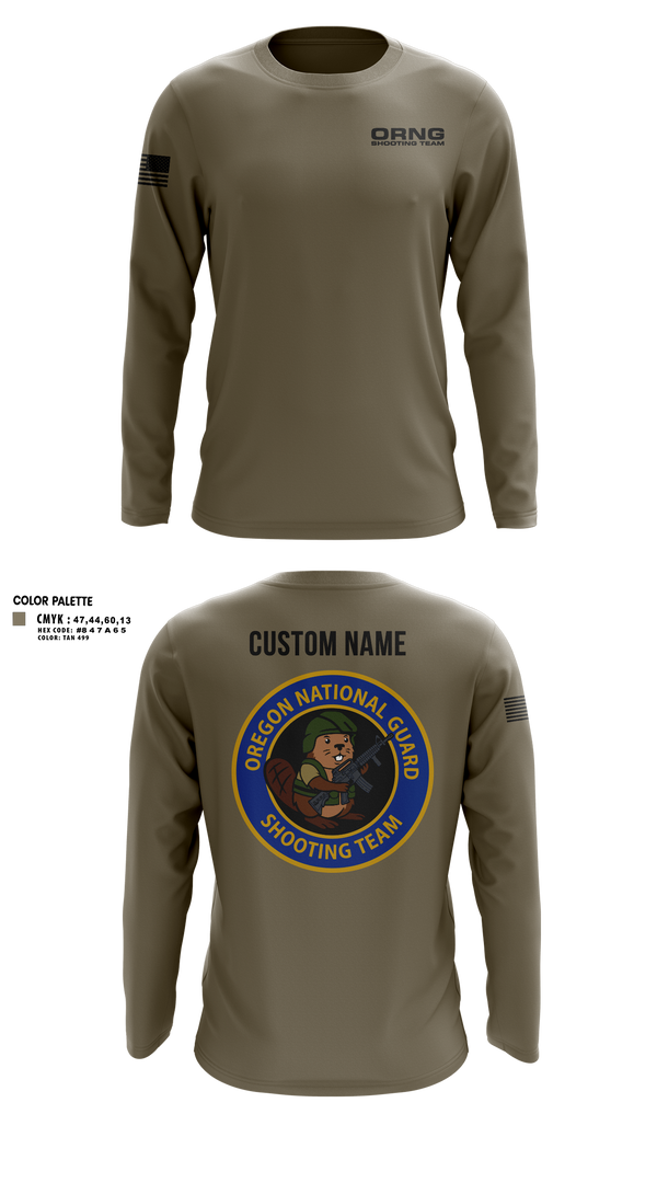 Long Sleeve Performance Shirt, Oregon national guard shooting team, Army, Teamtime, Team time, sublimation, custom sports apparel, team uniforms, spirit wear, spiritwear, sports uniforms, custom shirts, team store, custom team store, fundraiser sports, apparel fundraiser