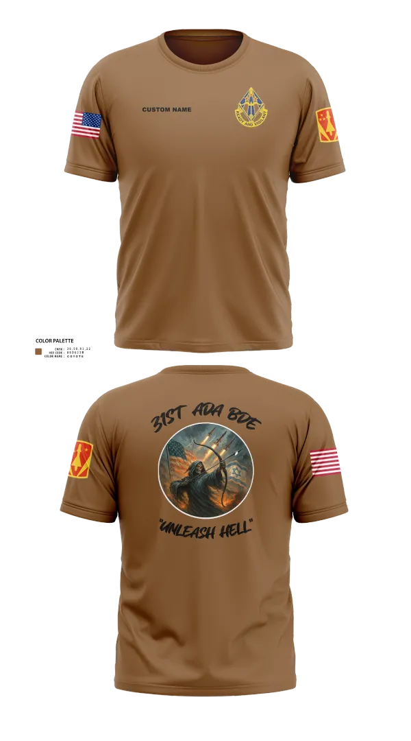 Old School Cotton Feel Shirt, HHB, 31st ADA BDE, , Teamtime, Team time, sublimation, custom sports apparel, team uniforms, spirit wear, spiritwear, sports uniforms, custom shirts, team store, custom team store, fundraiser sports, apparel fundraiser