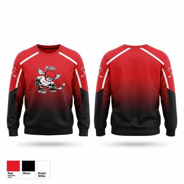Crew Neck Sweatshirt, Tri County Saints, Ice Hockey, Teamtime, Team time, sublimation, custom sports apparel, team uniforms, spirit wear, spiritwear, sports uniforms, custom shirts, team store, custom team store, fundraiser sports, apparel fundraiser