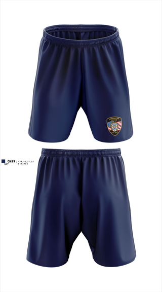 Athletic Shorts With Pockets, Versailles Police Department, Police, Teamtime, Team time, sublimation, custom sports apparel, team uniforms, spirit wear, spiritwear, sports uniforms, custom shirts, team store, custom team store, fundraiser sports, apparel fundraiser