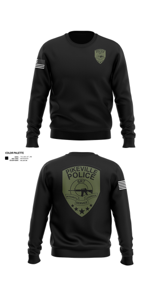 Crew Neck Sweatshirt, Pikeville Police SRT, Police, Teamtime, Team time, sublimation, custom sports apparel, team uniforms, spirit wear, spiritwear, sports uniforms, custom shirts, team store, custom team store, fundraiser sports, apparel fundraiser