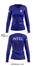 Intel 94760760 Women's Long Sleeve V-neck Shirt - 15