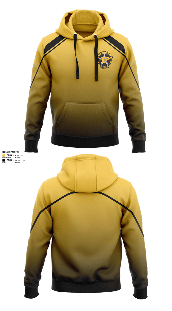 Hoodie, 5 Star Mafia Outlaws, Baseball, Teamtime, Team time, sublimation, custom sports apparel, team uniforms, spirit wear, spiritwear, sports uniforms, custom shirts, team store, custom team store, fundraiser sports, apparel fundraiser