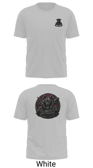 Old School Cotton Feel Shirt, Black Wolf Company, 3-67 AR, Army, Teamtime, Team time, sublimation, custom sports apparel, team uniforms, spirit wear, spiritwear, sports uniforms, custom shirts, team store, custom team store, fundraiser sports, apparel fundraiser