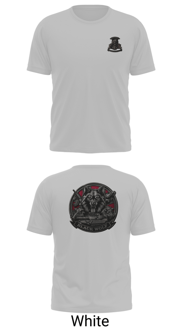 Old School Cotton Feel Shirt, Black Wolf Company, 3-67 AR, Army, Teamtime, Team time, sublimation, custom sports apparel, team uniforms, spirit wear, spiritwear, sports uniforms, custom shirts, team store, custom team store, fundraiser sports, apparel fundraiser