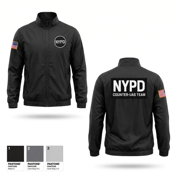 Windbreaker, NYPD CUAS-Team, Police, Teamtime, Team time, sublimation, custom sports apparel, team uniforms, spirit wear, spiritwear, sports uniforms, custom shirts, team store, custom team store, fundraiser sports, apparel fundraiser