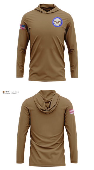 Long Sleeve hooded sunshirt, Tri-Star Wing, Air Force, Teamtime, Team time, sublimation, custom sports apparel, team uniforms, spirit wear, spiritwear, sports uniforms, custom shirts, team store, custom team store, fundraiser sports, apparel fundraiser