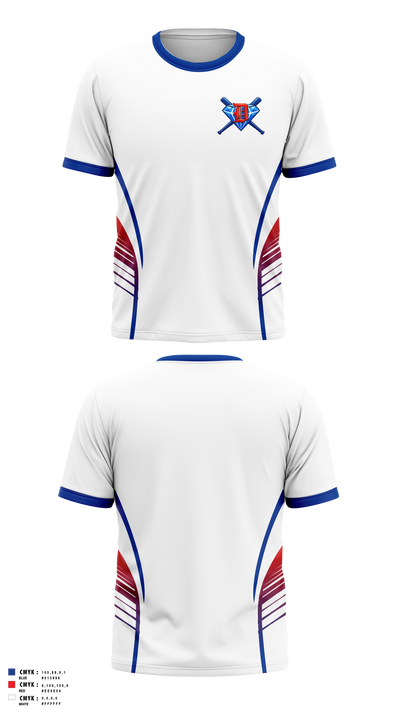 Dinwiddie Diamond Youth Softball Short Sleeve Performance Shirt - 2