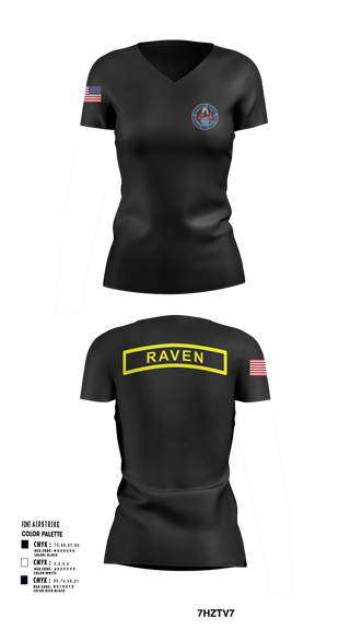 Womens Short Sleeve Vneck Shirt, Phoenix Raven Instrutor, , Teamtime, Team time, sublimation, custom sports apparel, team uniforms, spirit wear, spiritwear, sports uniforms, custom shirts, team store, custom team store, fundraiser sports, apparel fundraiser