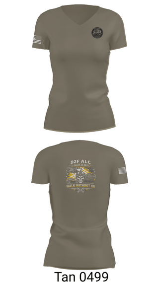 Womens Short Sleeve Vneck Shirt, 92F ALC, National Guard, Teamtime, Team time, sublimation, custom sports apparel, team uniforms, spirit wear, spiritwear, sports uniforms, custom shirts, team store, custom team store, fundraiser sports, apparel fundraiser