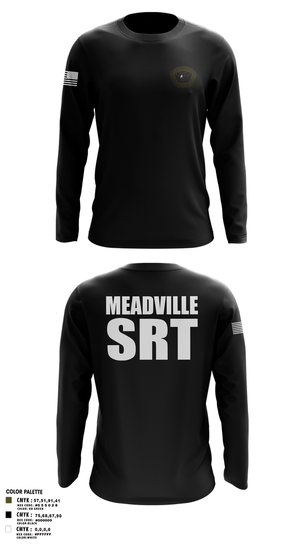 Long Sleeve Performance Shirt, Meadville SRT, Police, Teamtime, Team time, sublimation, custom sports apparel, team uniforms, spirit wear, spiritwear, sports uniforms, custom shirts, team store, custom team store, fundraiser sports, apparel fundraiser