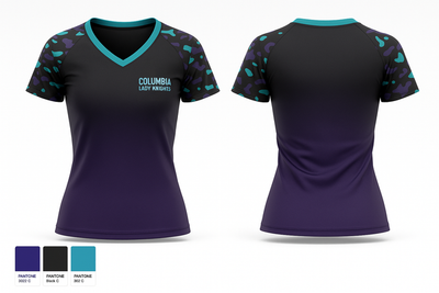 Columbia Lady Knights 30963088 Women's Short Sleeve V-neck Shirt - 1