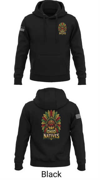 Hoodie, The Ohio Natives, Baseball, Teamtime, Team time, sublimation, custom sports apparel, team uniforms, spirit wear, spiritwear, sports uniforms, custom shirts, team store, custom team store, fundraiser sports, apparel fundraiser