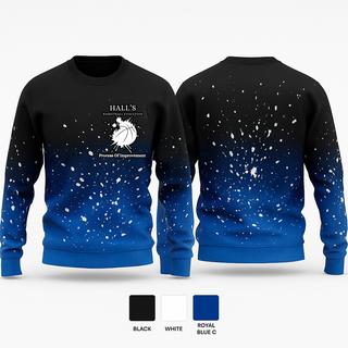 Crew Neck Sweatshirt, Hall’s Basketball Evolution, Men's Basketball, Teamtime, Team time, sublimation, custom sports apparel, team uniforms, spirit wear, spiritwear, sports uniforms, custom shirts, team store, custom team store, fundraiser sports, apparel fundraiser