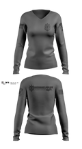 Cincinnati PD Marine Patrol Women's Long Sleeve V-neck Shirt - 5