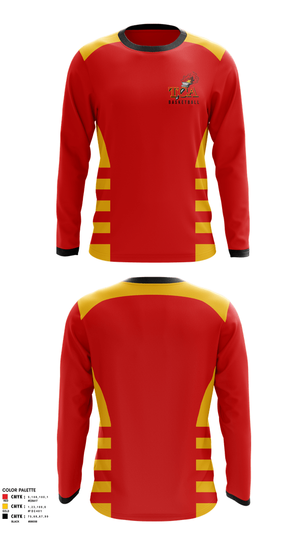Long Sleeve Performance Shirt, Torches, Men's Basketball, Teamtime, Team time, sublimation, custom sports apparel, team uniforms, spirit wear, spiritwear, sports uniforms, custom shirts, team store, custom team store, fundraiser sports, apparel fundraiser