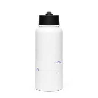 ゴメス_パペウ塗装 Stainless Steel Water Bottle with a Straw Lid