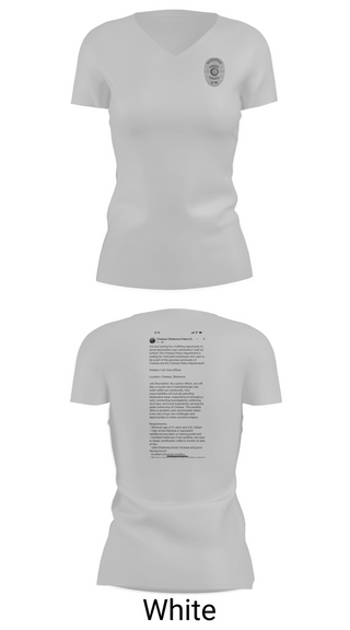 Womens Short Sleeve Vneck Shirt, Chelsea Police Department, Police, Teamtime, Team time, sublimation, custom sports apparel, team uniforms, spirit wear, spiritwear, sports uniforms, custom shirts, team store, custom team store, fundraiser sports, apparel fundraiser