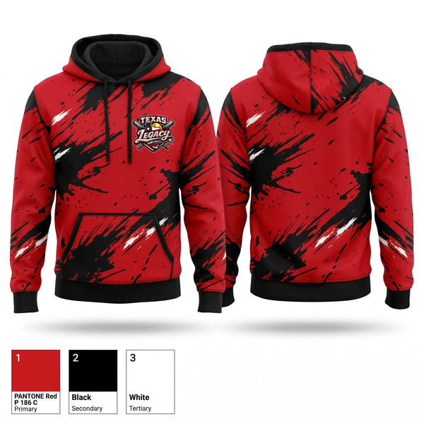 Hoodie, Texas legacy, Softball, Teamtime, Team time, sublimation, custom sports apparel, team uniforms, spirit wear, spiritwear, sports uniforms, custom shirts, team store, custom team store, fundraiser sports, apparel fundraiser