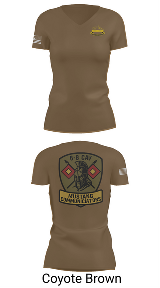 Womens Short Sleeve Vneck Shirt, 6-8 CAV, , Teamtime, Team time, sublimation, custom sports apparel, team uniforms, spirit wear, spiritwear, sports uniforms, custom shirts, team store, custom team store, fundraiser sports, apparel fundraiser