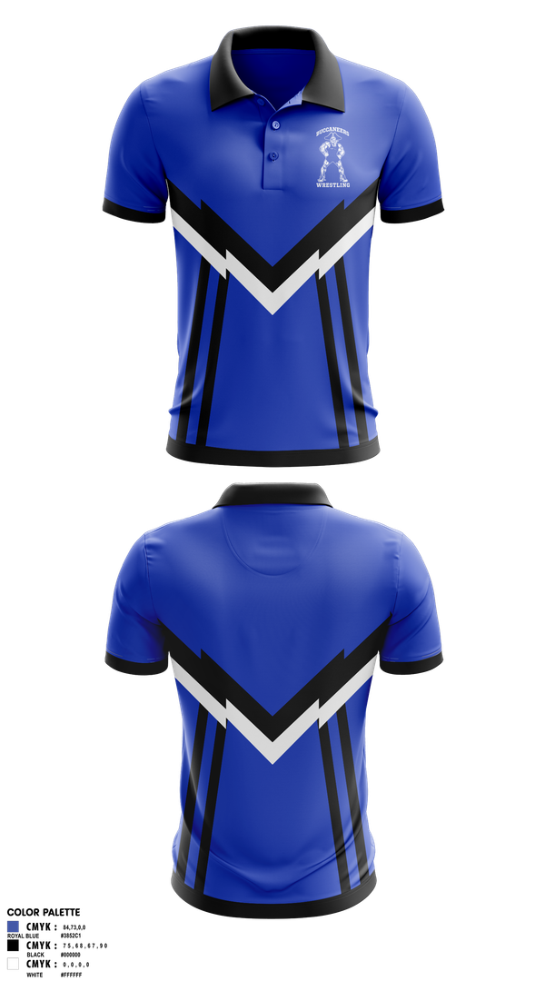 Short Sleeve Performance Polo, Buccaneers, Wrestling, Teamtime, Team time, sublimation, custom sports apparel, team uniforms, spirit wear, spiritwear, sports uniforms, custom shirts, team store, custom team store, fundraiser sports, apparel fundraiser