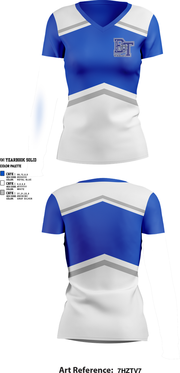 Womens Short Sleeve Vneck Shirt, Blair-Taylor High School Cheer, Cheer, Teamtime, Team time, sublimation, custom sports apparel, team uniforms, spirit wear, spiritwear, sports uniforms, custom shirts, team store, custom team store, fundraiser sports, apparel fundraiser